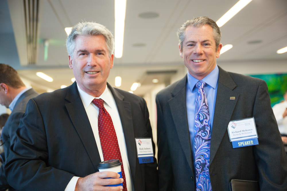 Rick Embers of Pulse Design Group and Richard McKown of Burns & McDonnell. Photo by Jacia Phillips.