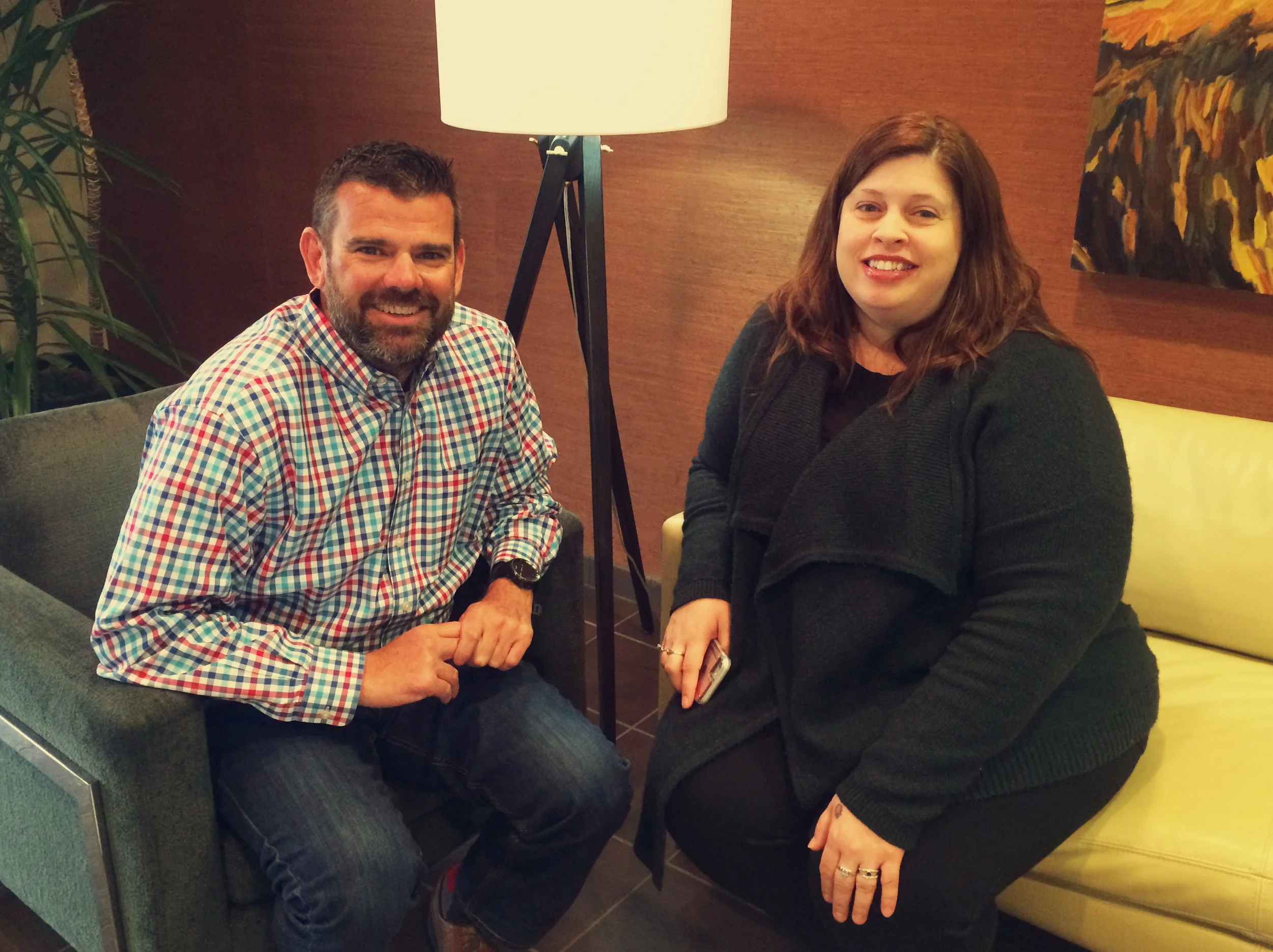 Kevin Rogers, President of United Excel; and Jennifer Hansford, Vice President of Mill Creek