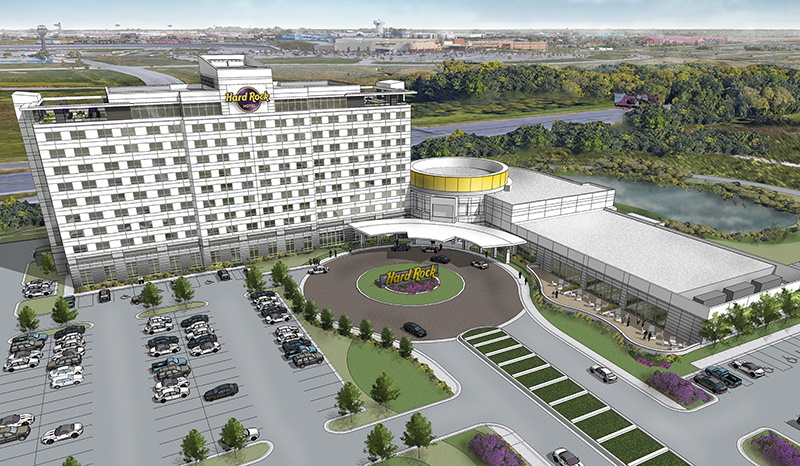 Construction is rolling on Hard Rock Hotel