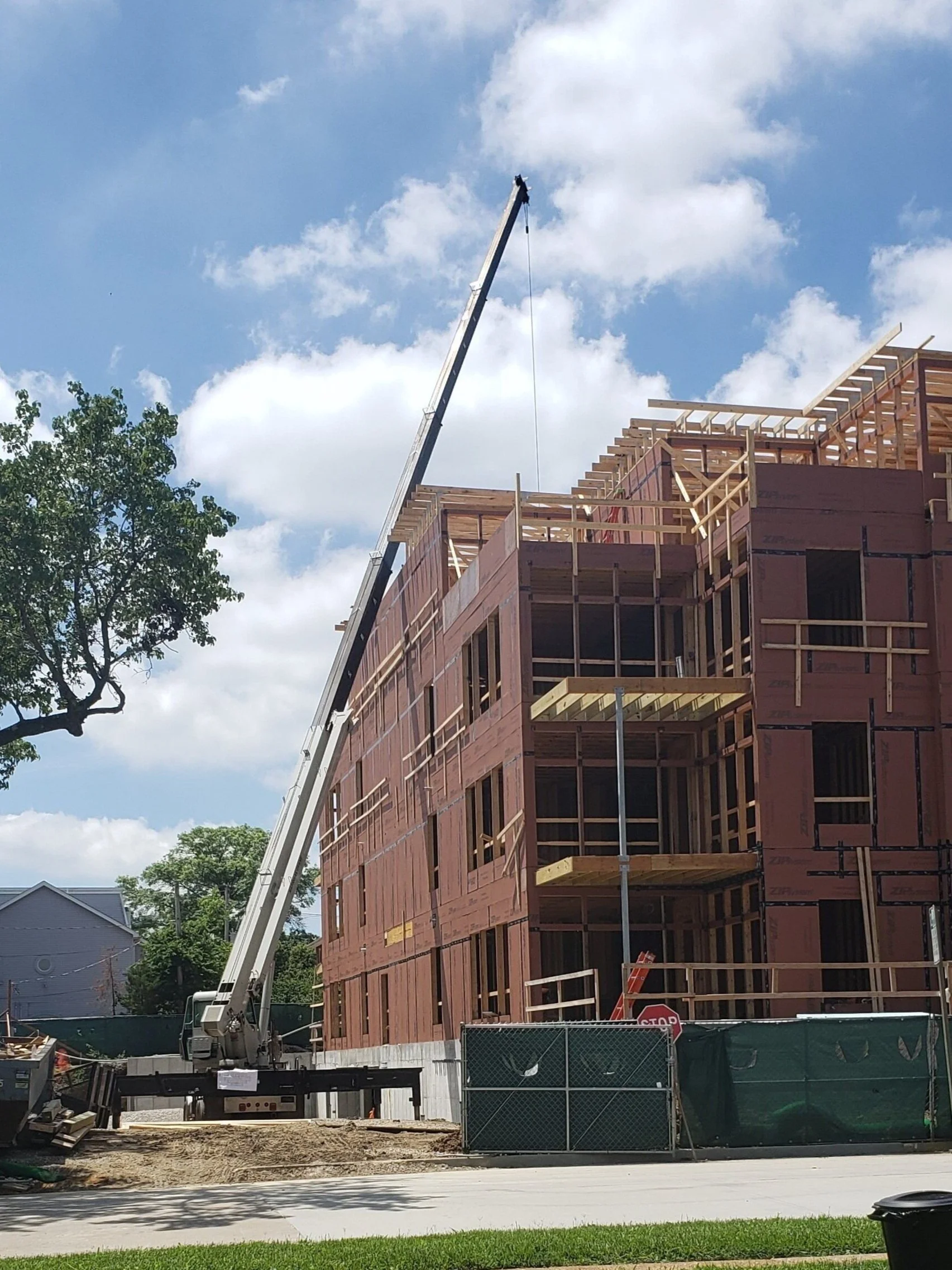 The Barclay condos 'top out' in Kirkwood