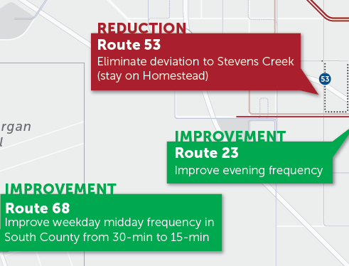 Draft 2019 New Transit Service Plan Major Changes to Next Network Map (PDF)