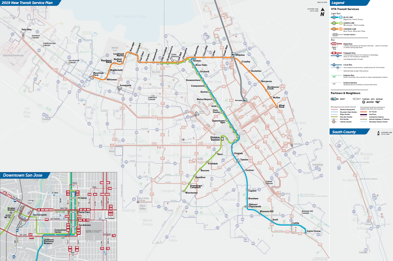 vta light rail trip planner