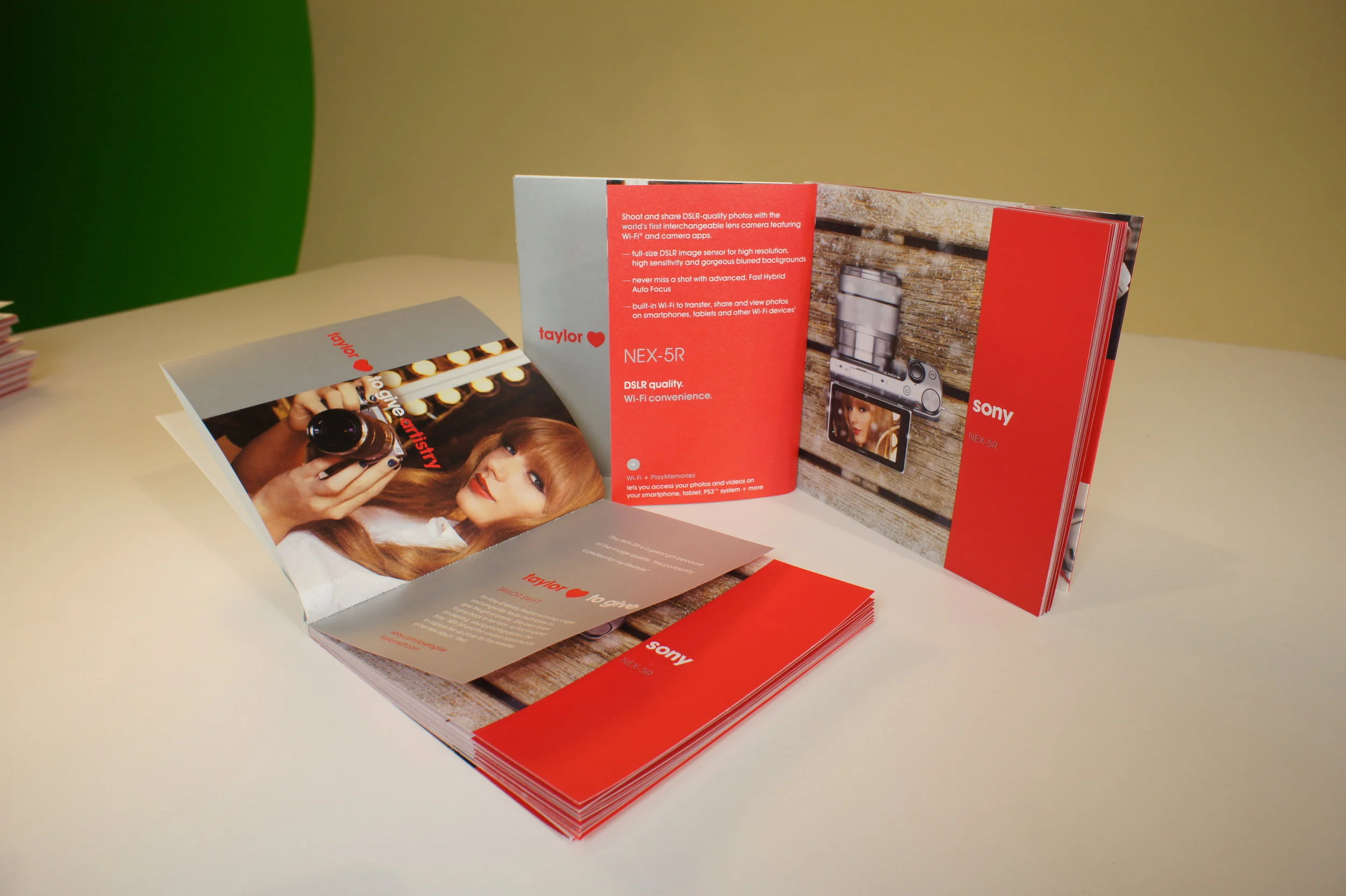  Sony "Love to Give" Holiday Brochure, In-store Collateral 