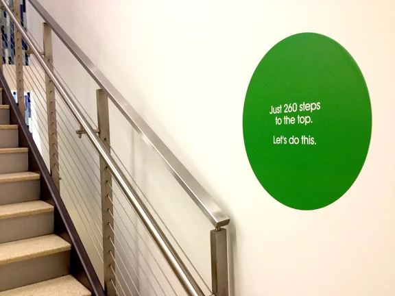  "Just 260 steps to the top. Let's do this.” 
