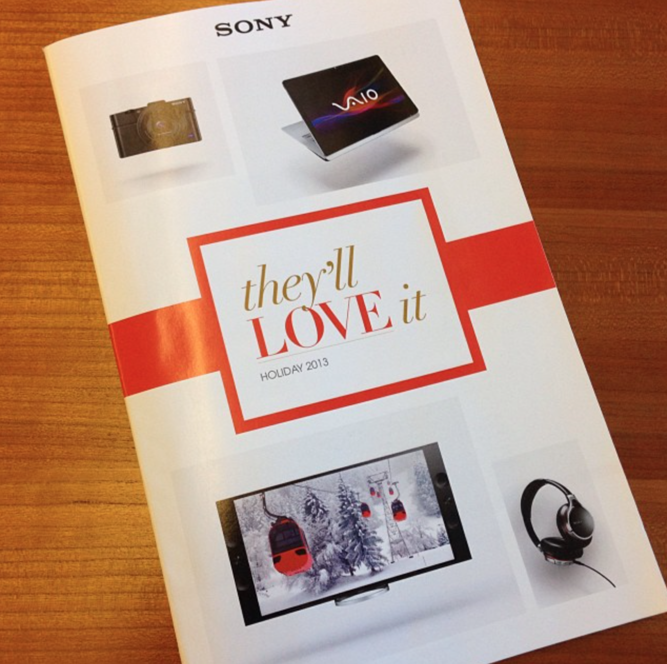  My "They'll Love It" Slogan for Sony Holiday Mailer 