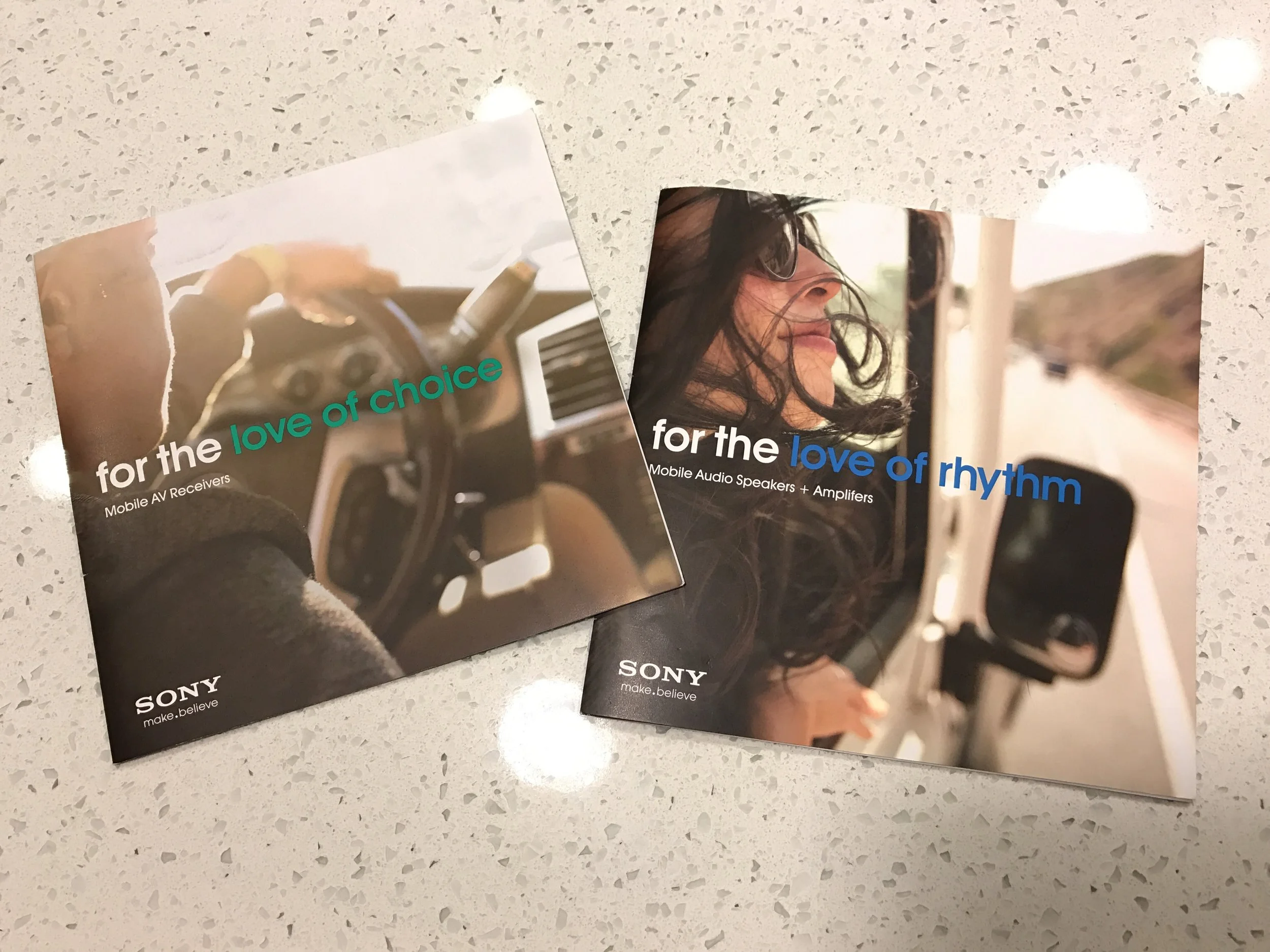  In-store take-away pieces for Best Buy and Sony stores 