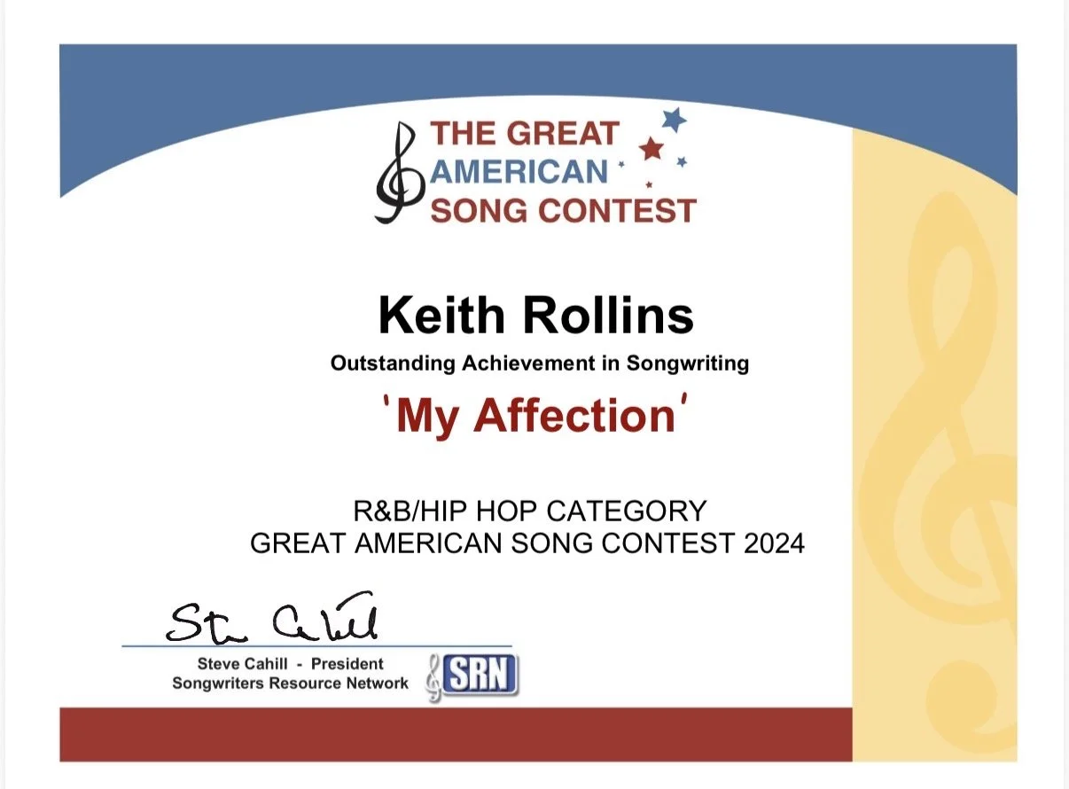 "My Affection" Wins Songwriting Award!