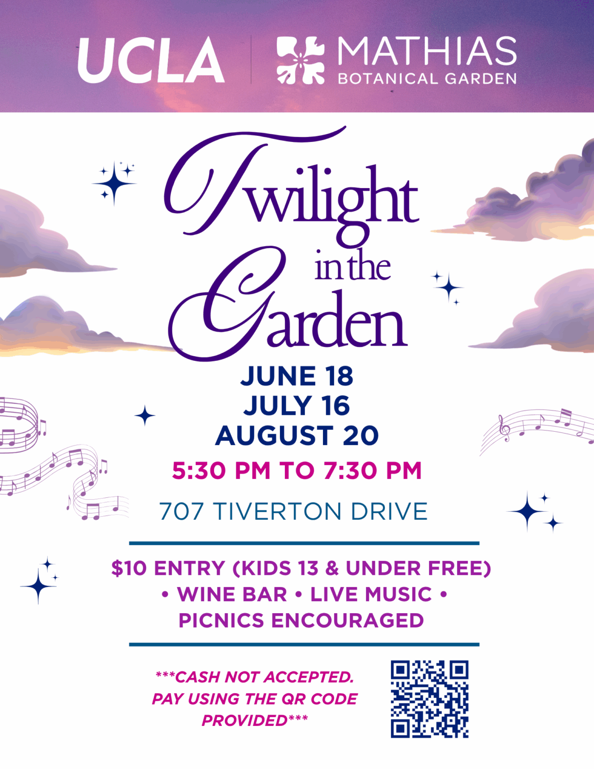 Twilight in the Garden - Mathias Botanical Garden - UCLA