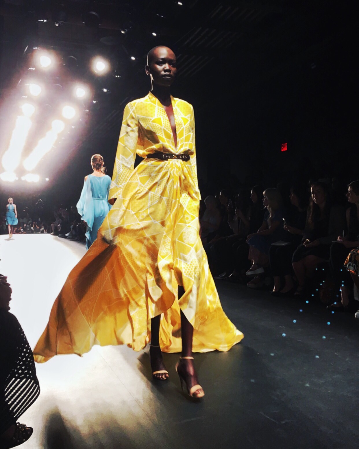 Stunning gold gown by Oday Shakar, from his Fashion Week debut.