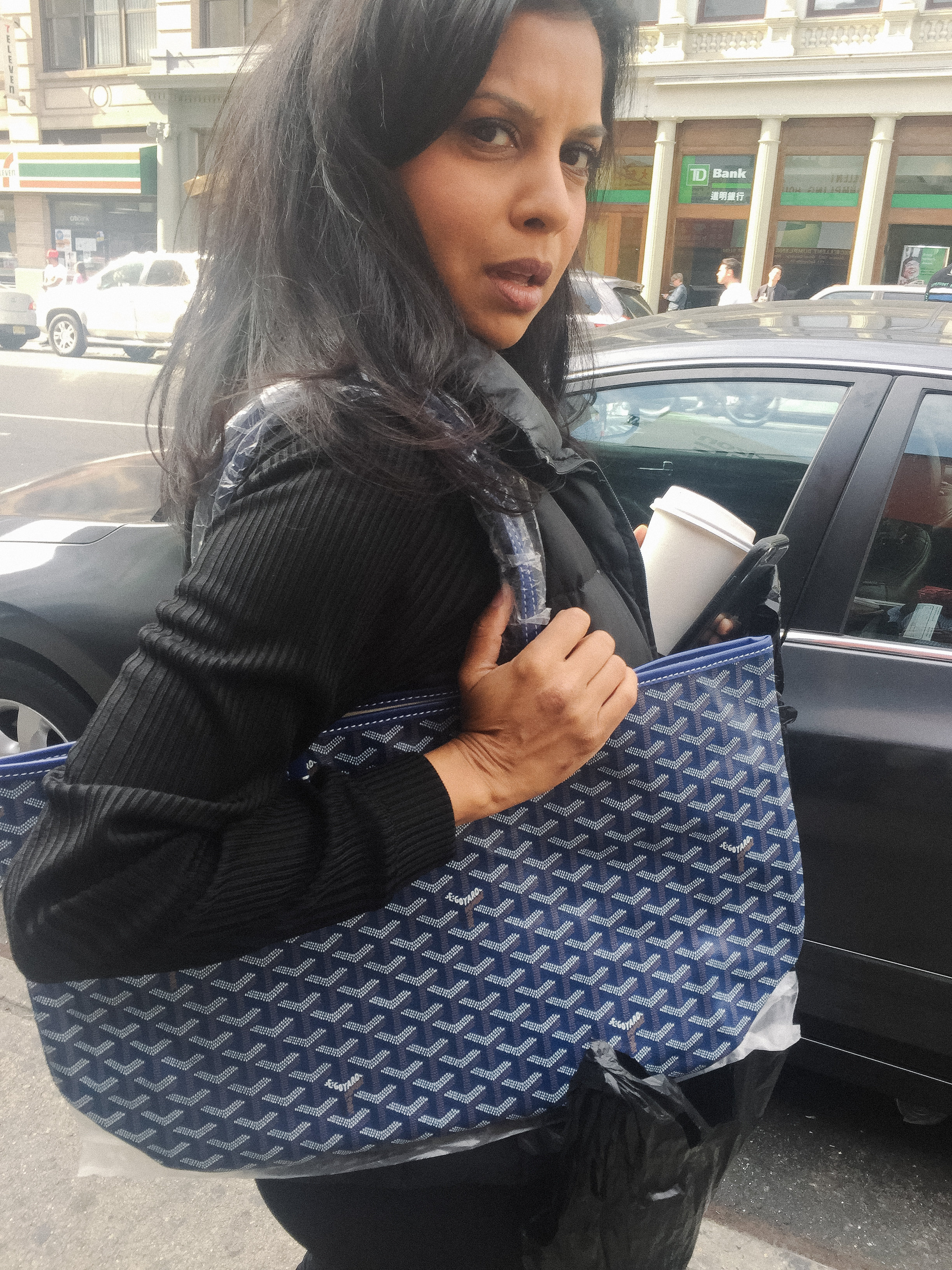 faux goyard bag