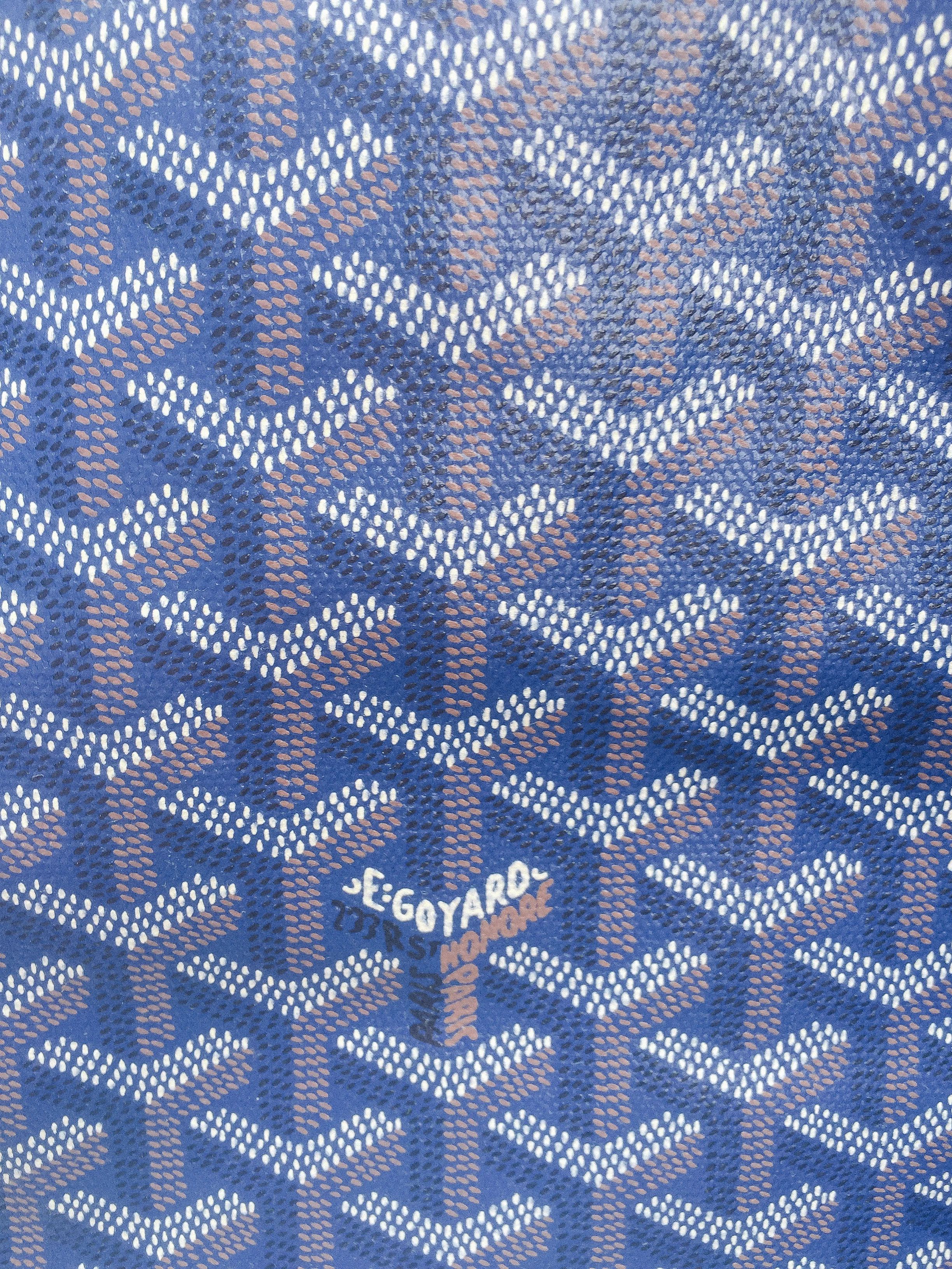 blue goyard print