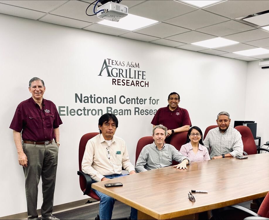 The National Center for Electron Beam Research - Texas A&amp;M University is honored to host visitors from SENASA PERU and Alvaro Garcia Negro from IDB Bank. 
 #bank #EBeam #xray #phytosanitary #sustainability #economicgrowth #Science