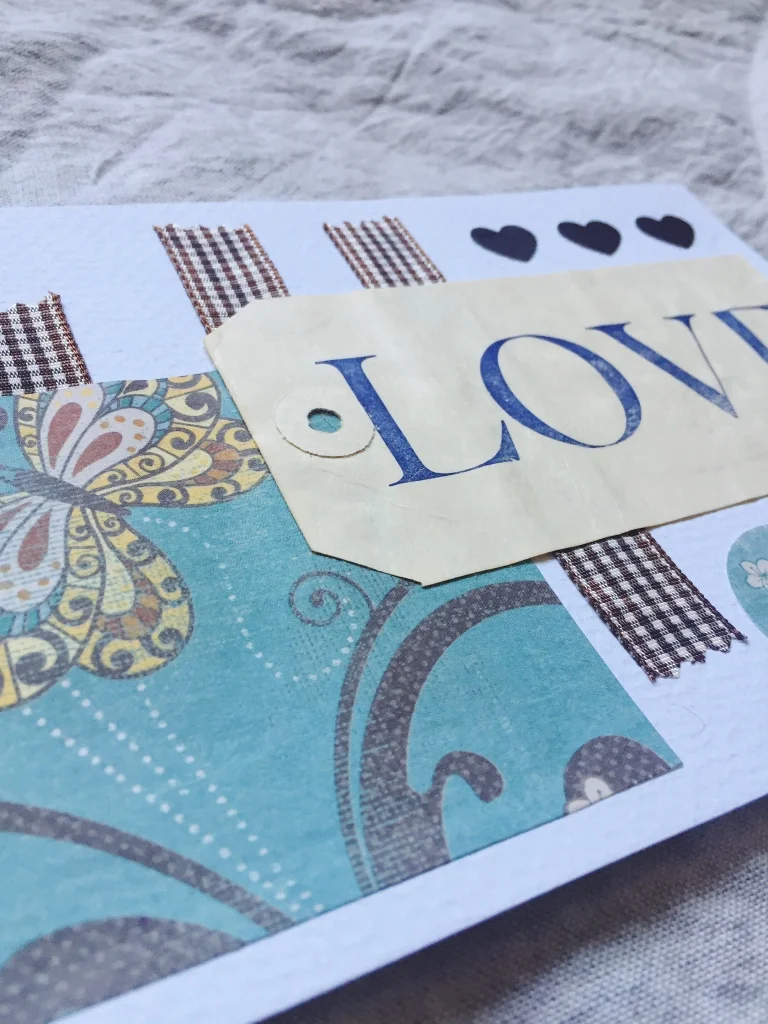 Love Collage No 2 original hand-cut collage by Christa David