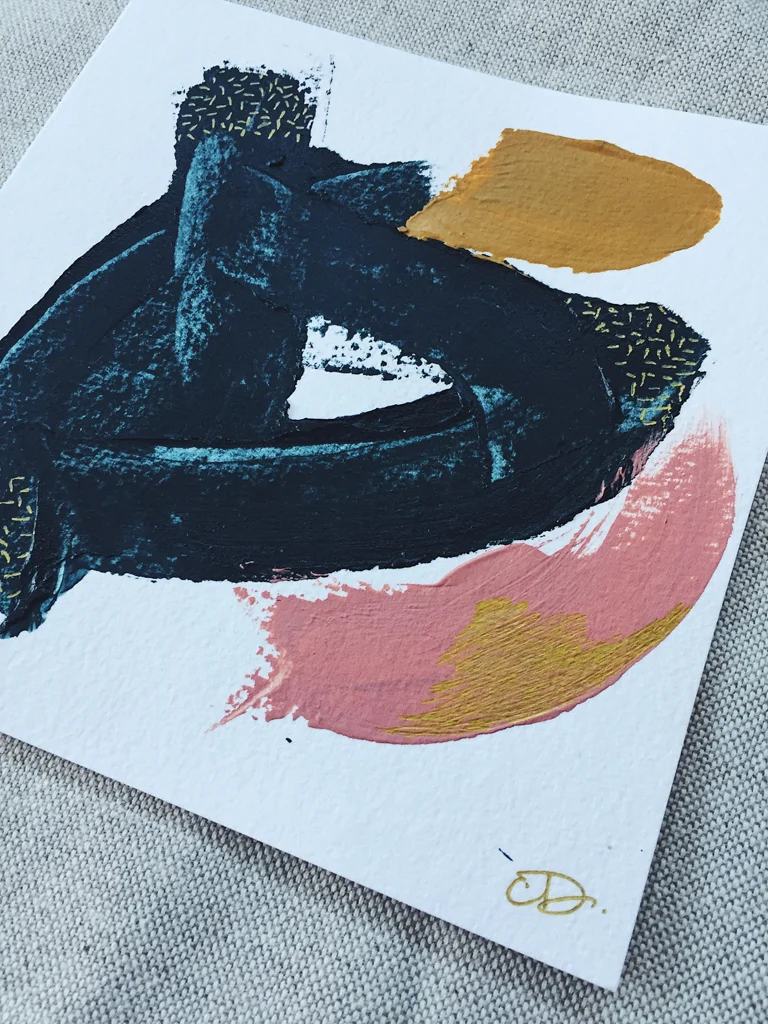 Color Study No. 8 original painting by Christa David