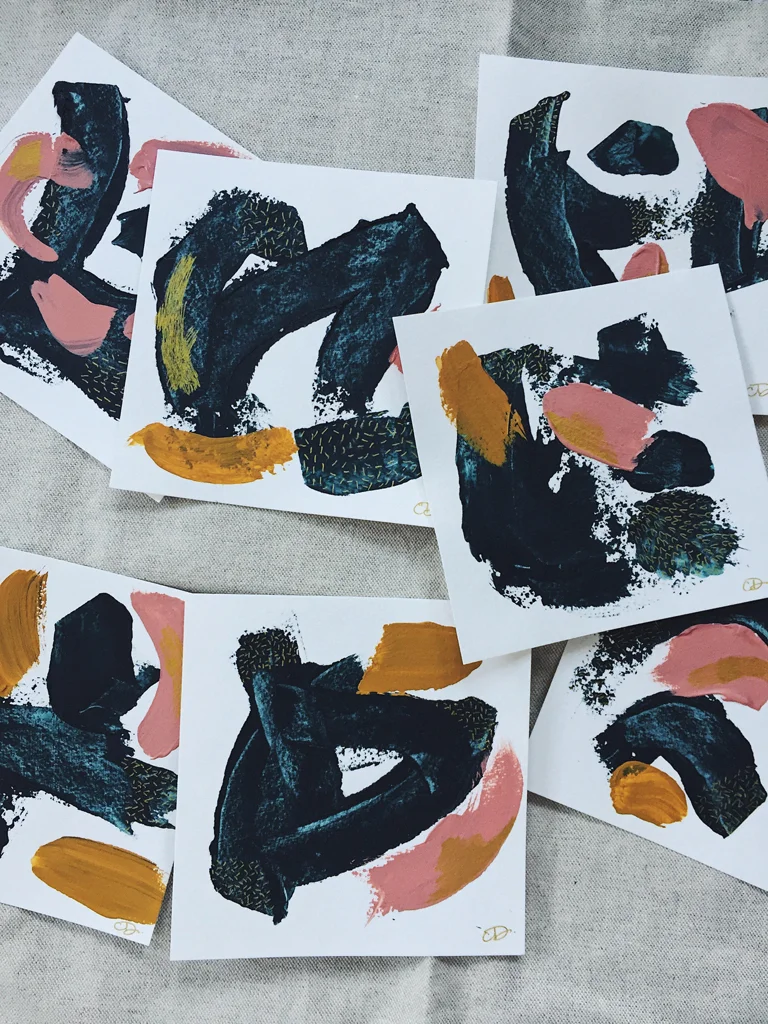 Color Study No. 10 original painting by Christa David