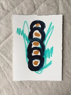 Color Study No. 18, 2017 Painting, 5.5"x7.5"