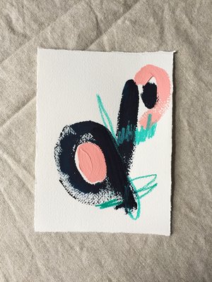 Color Study No. 35, 2017 Painting, 5.5"x7.5"