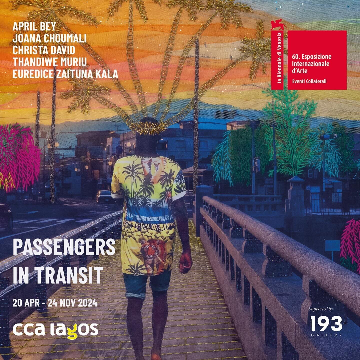 Venice is magical. Grateful to be in the number.
#venicebiennale #venicebiennale2024 &hearts;️

The Centre for Contemporary Art, Lagos (CCA, Lagos), is pleased to announce &ldquo;Passengers in Transit&rdquo;, an exhibition bringing together five Afro