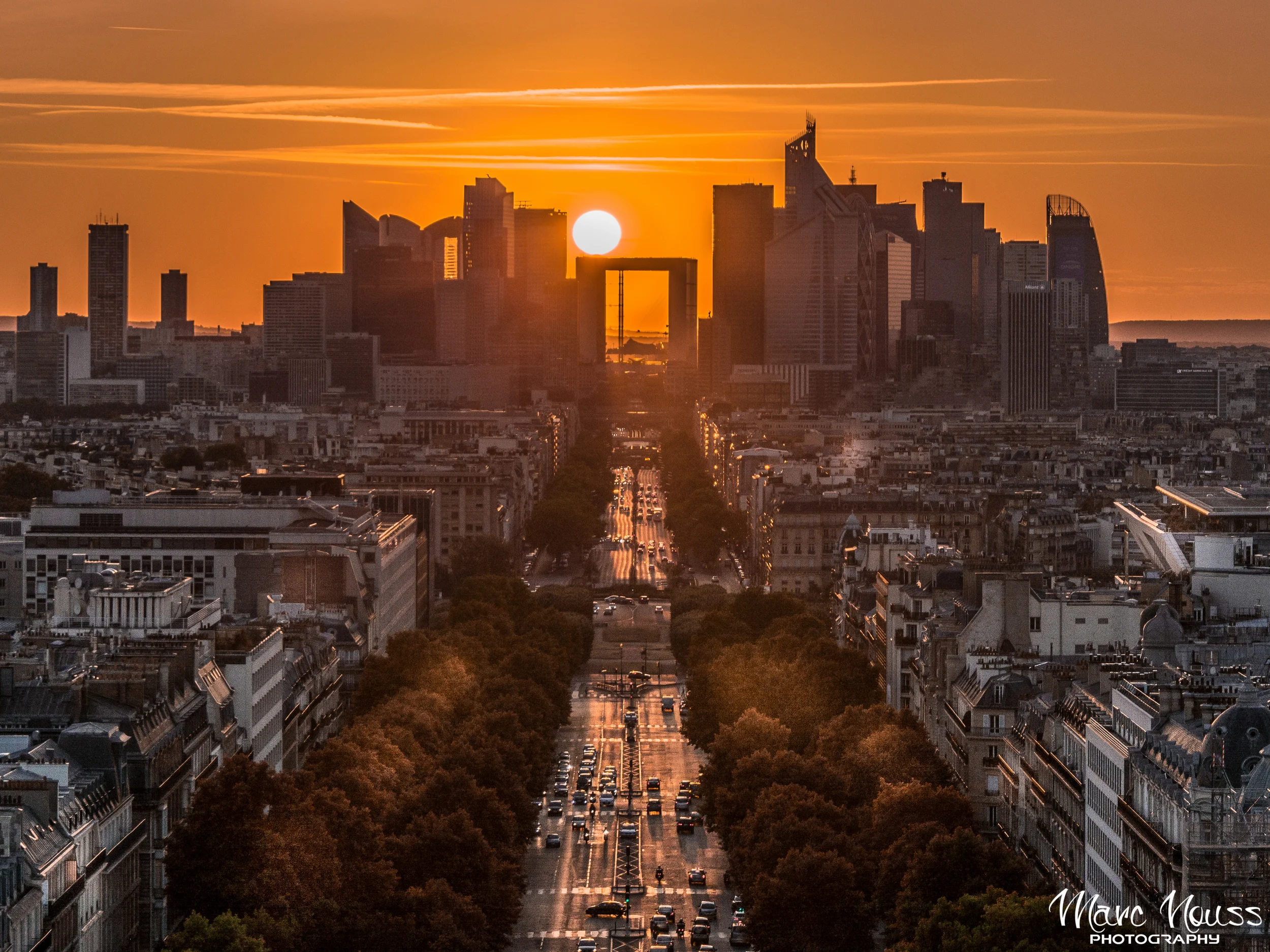 Sunset over Paris