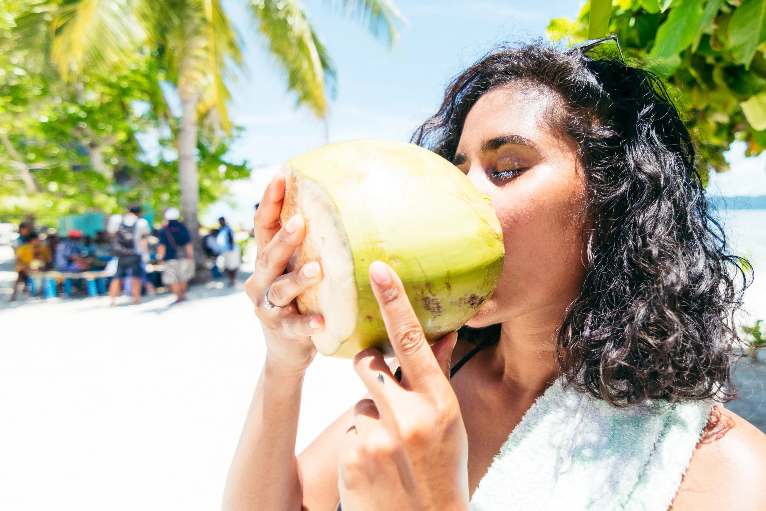     Mylene Cybele    and her coconut 