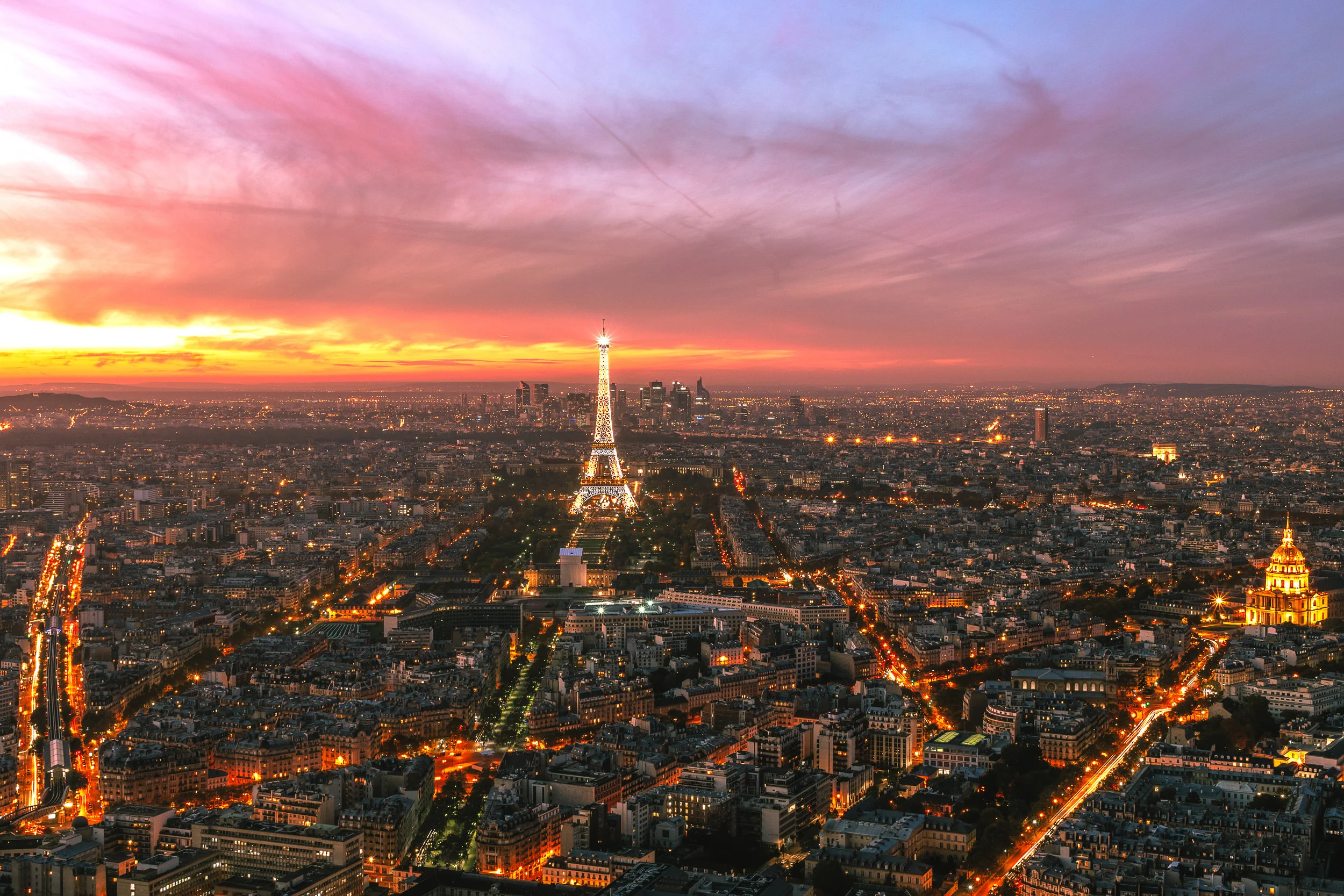 Colorful Parisian Sunset
