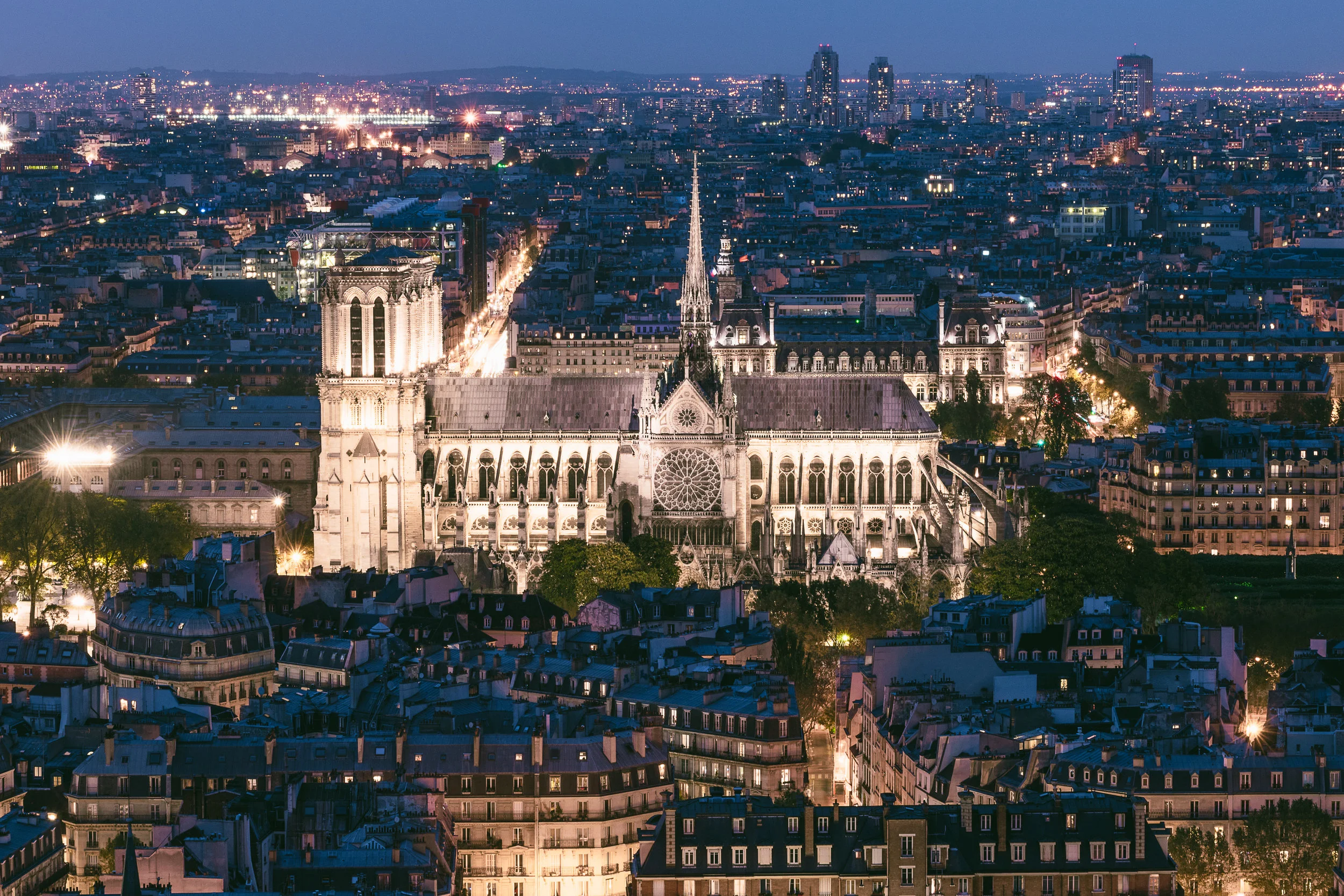 Notre-Dame de Paris at Night