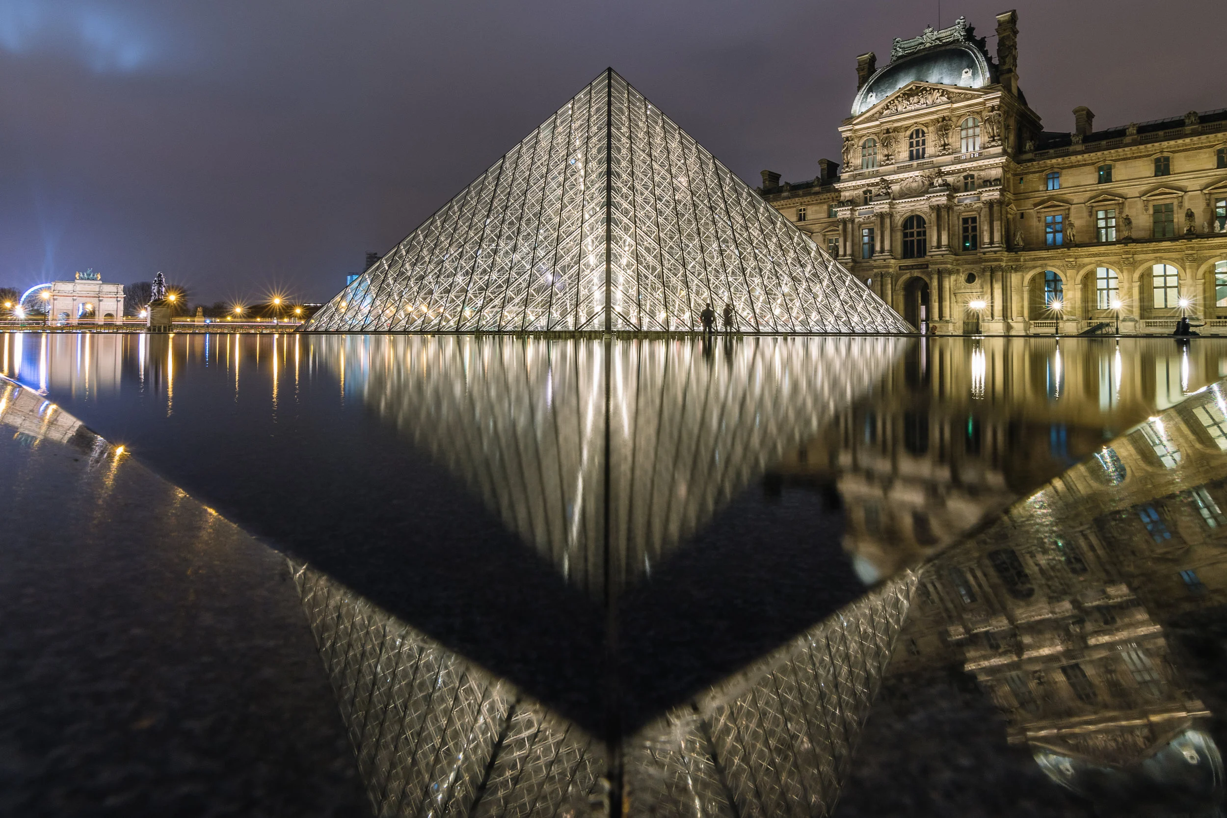 Louvre Museum at Night