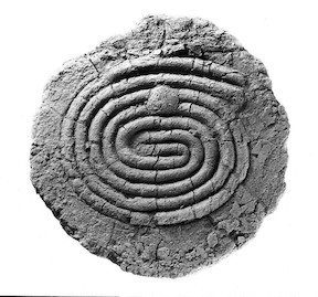 Babylonian spiral labyrinth, 2000 BC