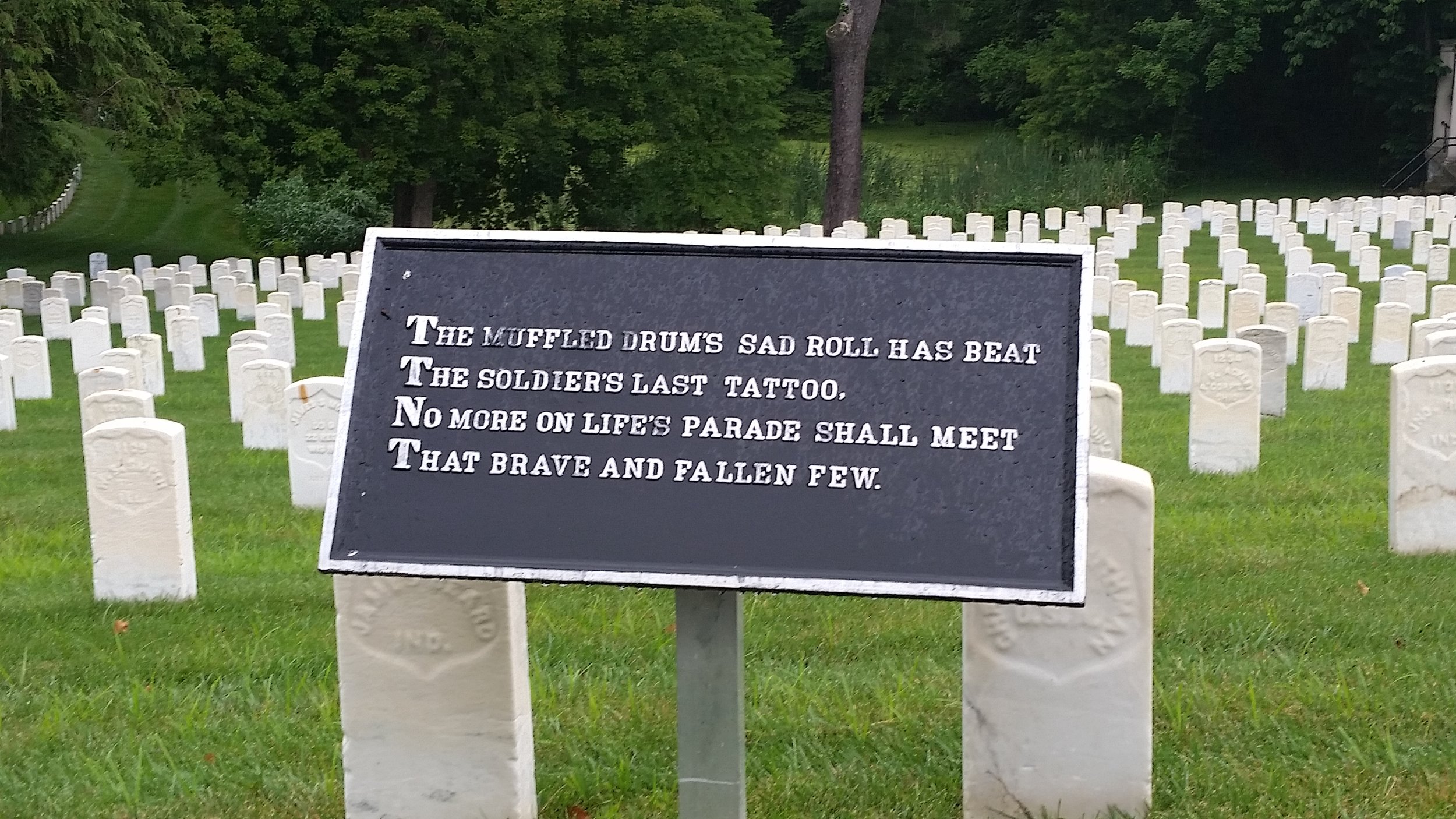 Cave Hill National Cemetery is about 4.1 acres within the almost 300 acres of Cave Hill Cemetery. It is extremely moving to see row after row of Civil War graves. 