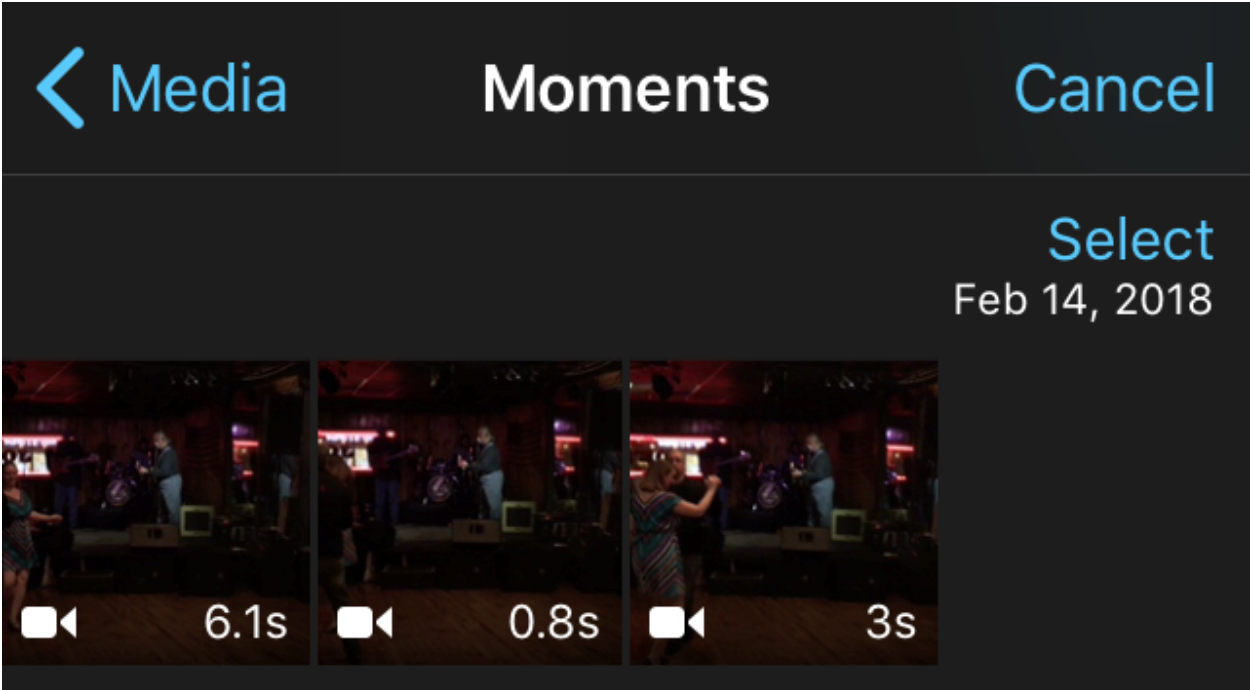 d-e. &nbsp;Select your videos in chronological order to add into the edit