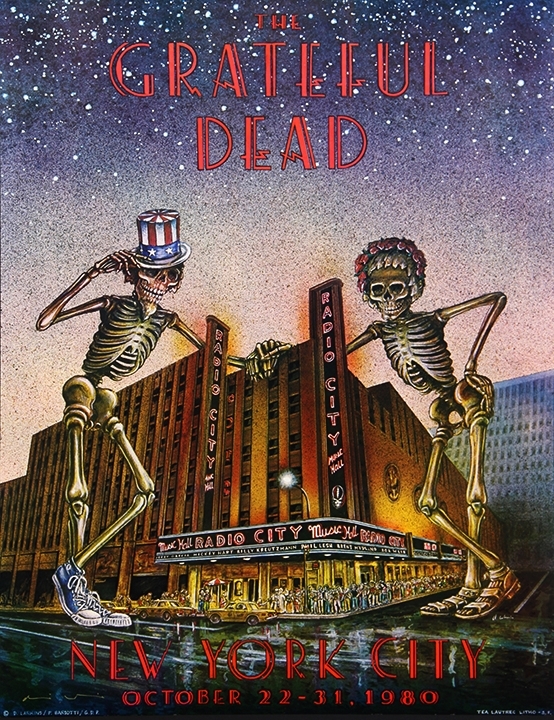 Grateful Dead, Radio City Music Hall, NYC, 1980