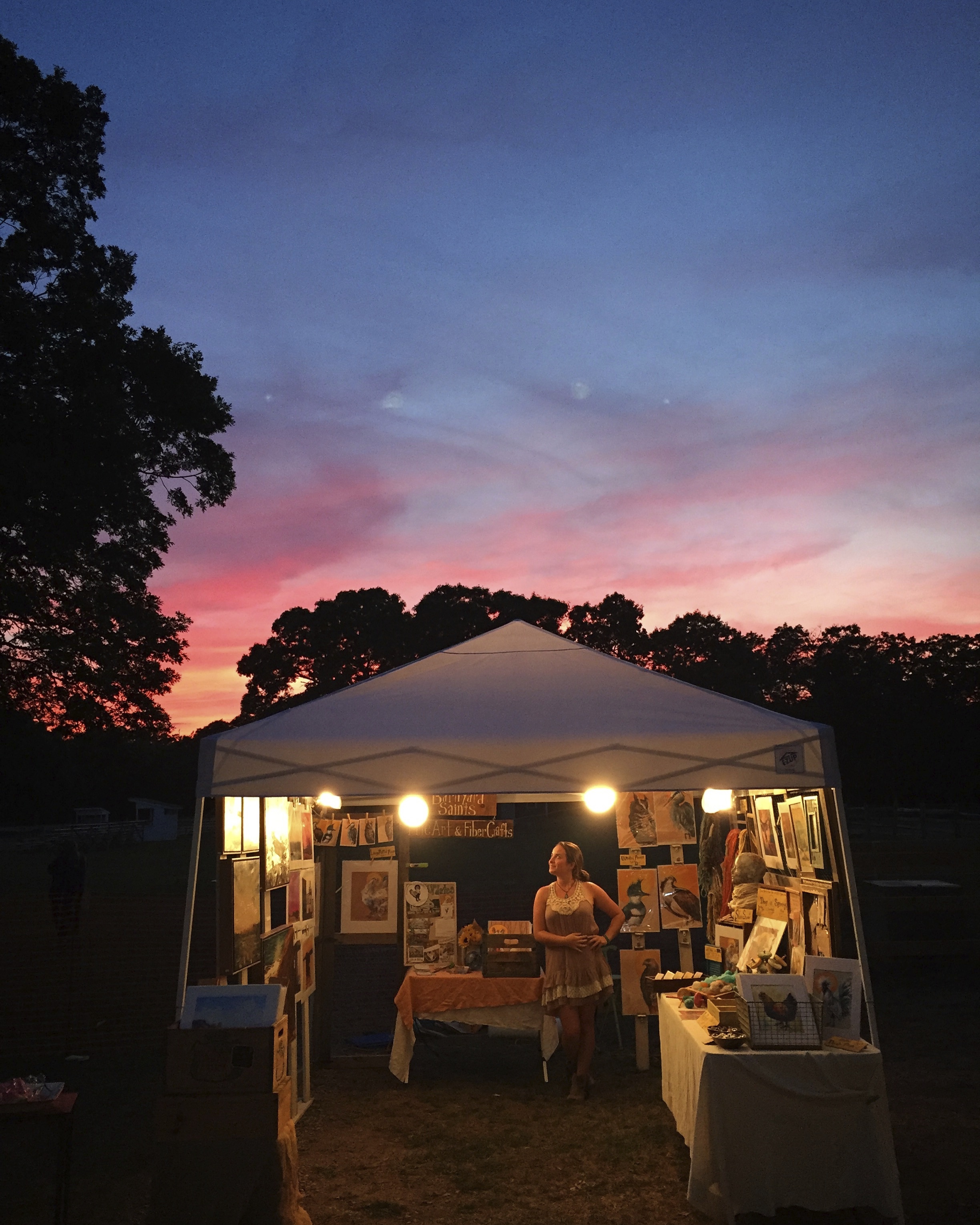 Working the Martha's Vineyard Artisan Fair 