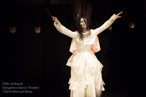 Vangeline in Fifth of Beethoven-Butoh Beethoven at Triskelion Arts 2014