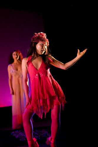 Coco Model and Cassandra Rosebeetle in VOOM at HERE Arts Center in 2007
