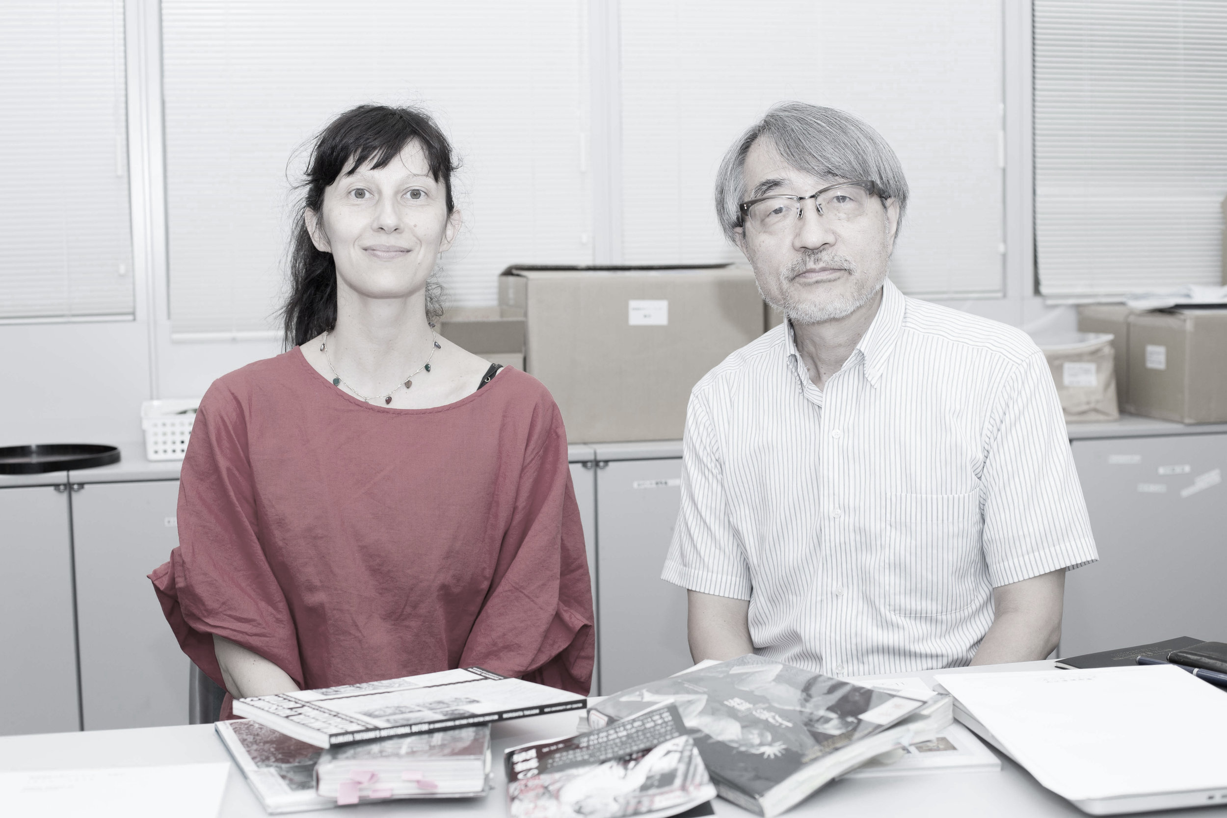Vangeline and Mr. Morishita, Director of Tatsumi Hijiakata Archives, August 10, 2017- Photo Azumi Oe.
