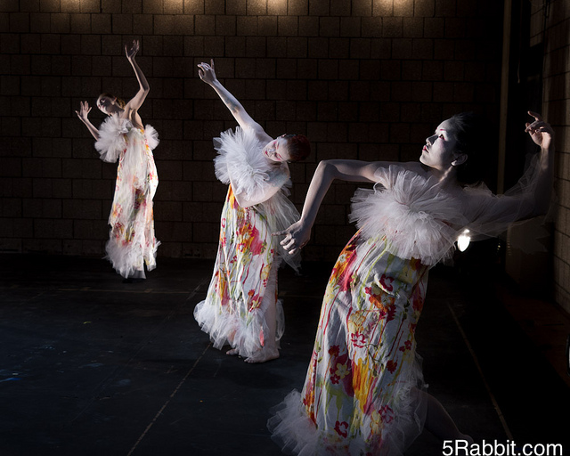 Butoh Blossoms - Vangeline Theater in Butoh Blossoms in 2010 at Abrons Arts Center. Photo by Joshua Weiner.