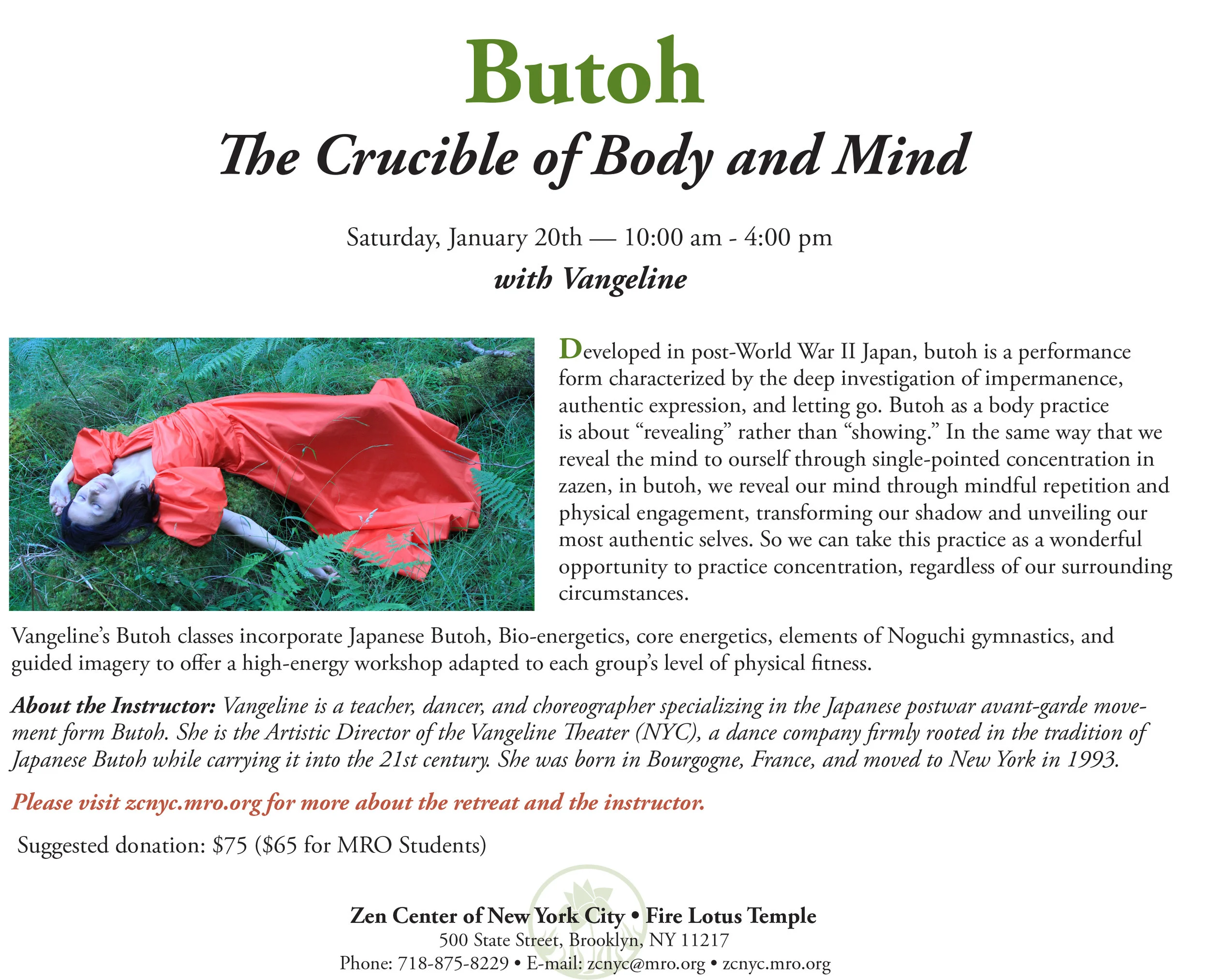 Butoh: the Crucible of Body and Mind