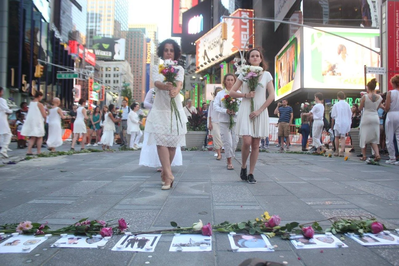 Butoh workshop with Vangeline - Performance on 9/11 in Times Square