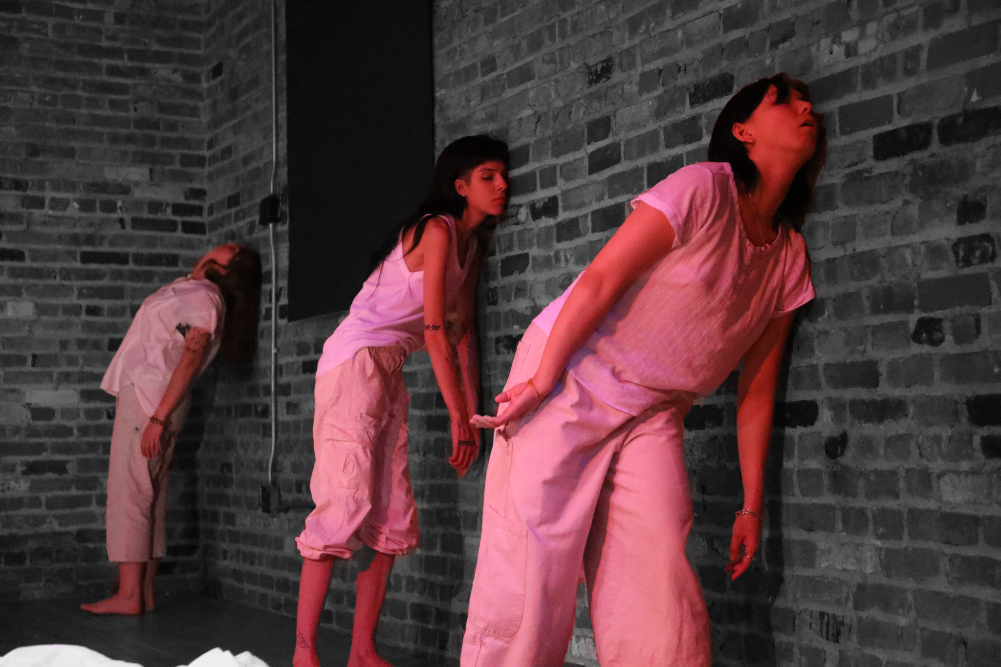 Dancers in Human on Human at Queer Butoh Festival 2025 at the Brick Theater.
