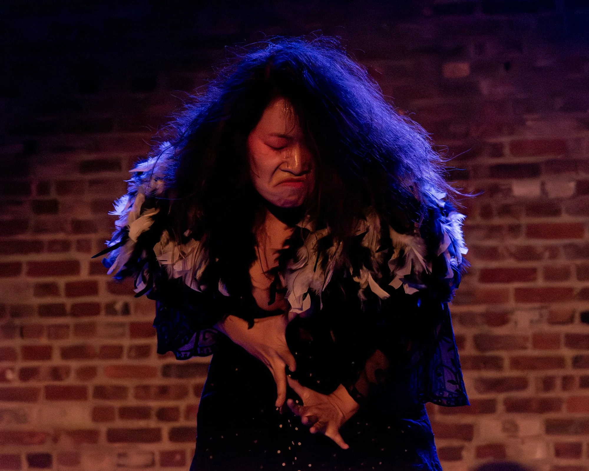 Ama at Queer Butoh 2025 at the Brick- Photo by Alex Gramma