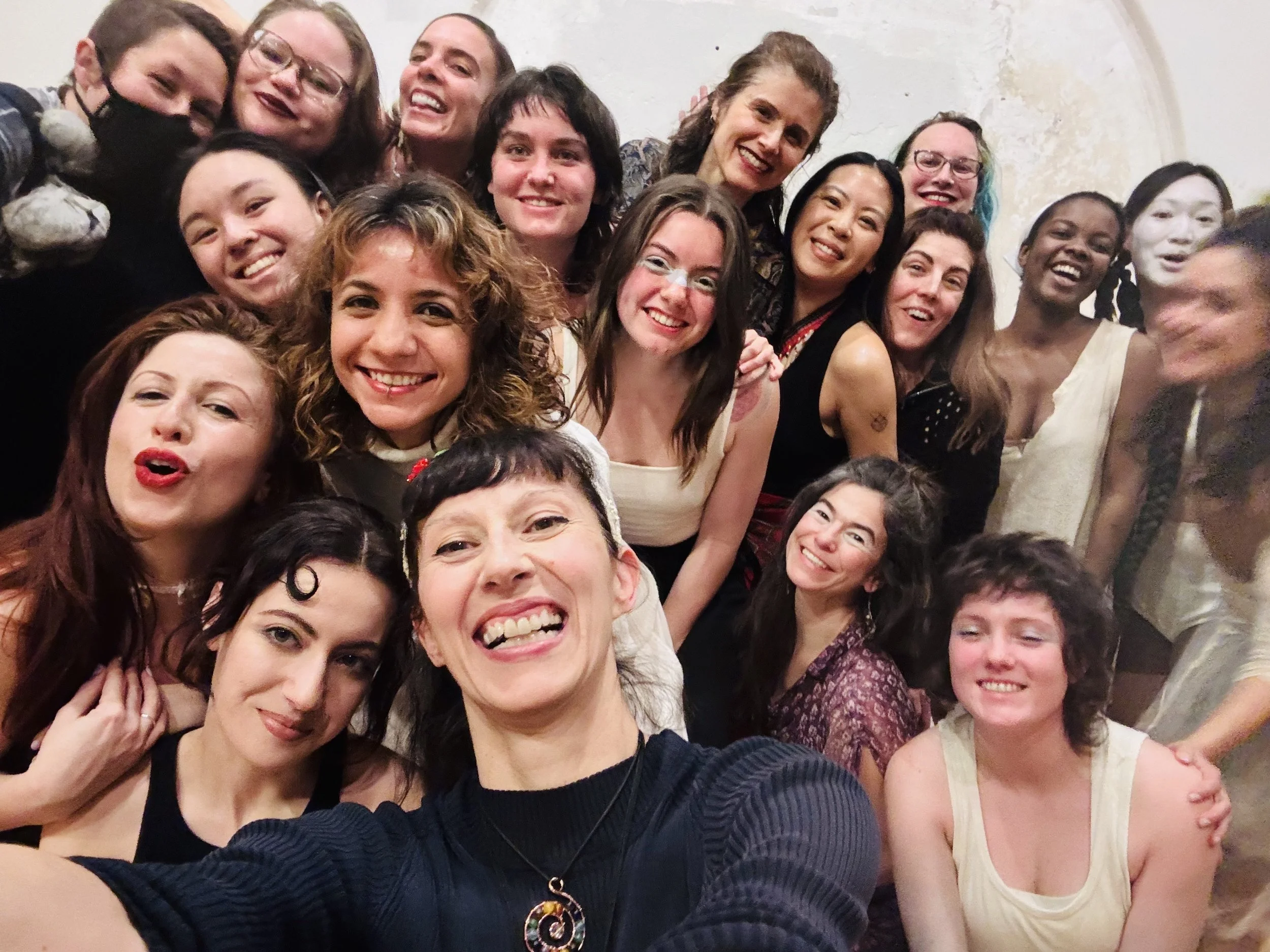 Happy students at end of Butoh Into Depth program 2025