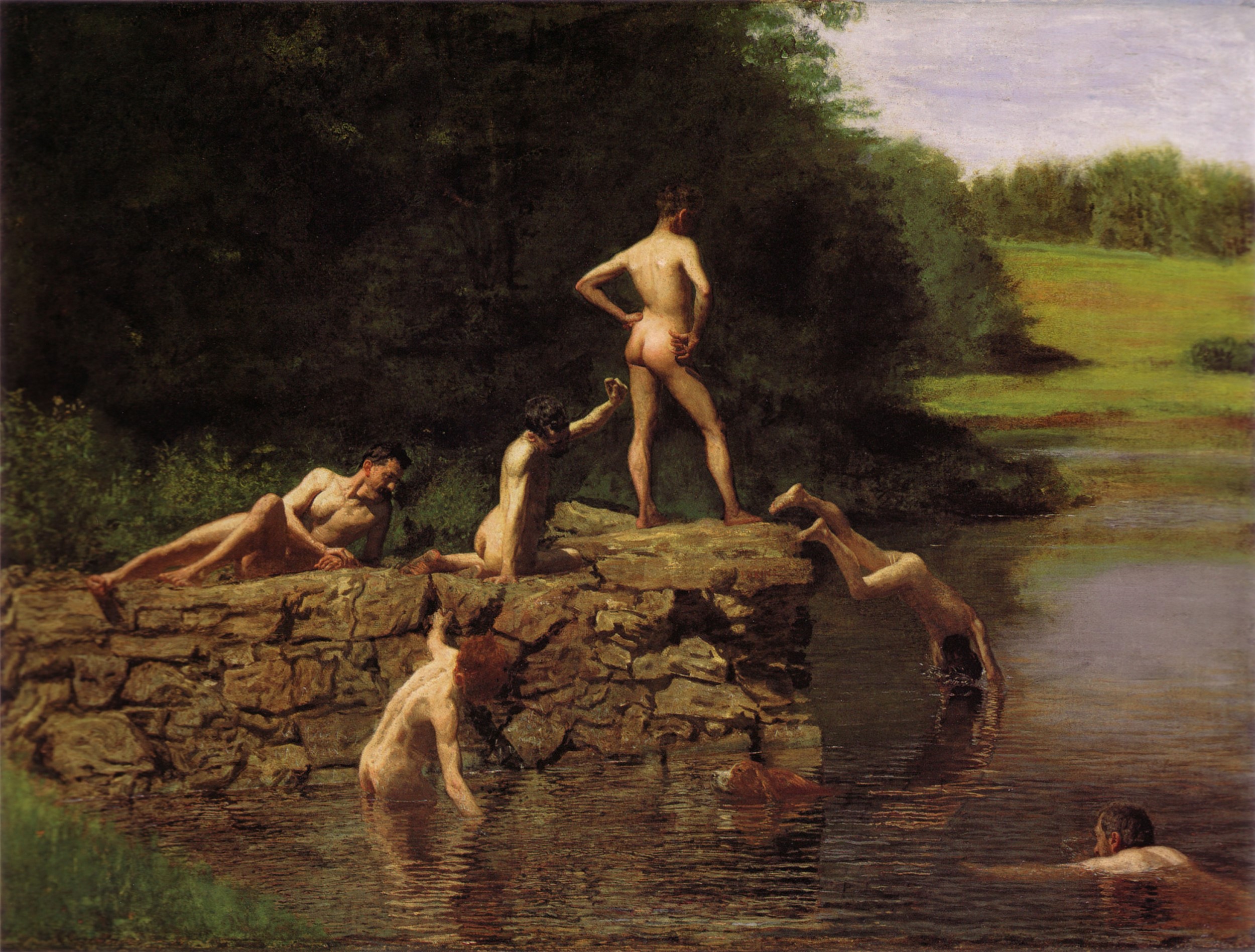 Image 1: Thomas Eakins – Swimming , 1884. Oil on canvas. Amon Carter Museum of American Art, Fort Worth, TX