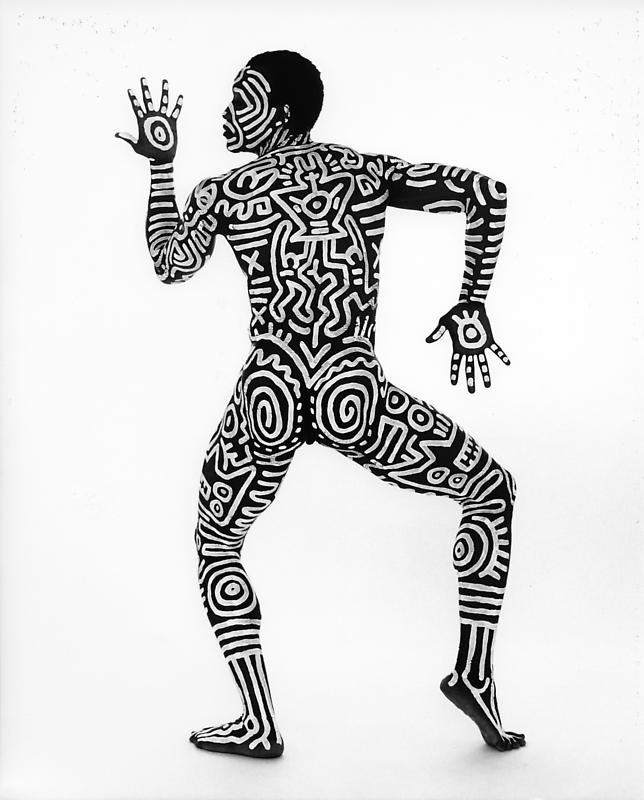 Image 3: Keith Haring – Bill T. Jones , 1983. Ink on photographic paper. Keith Haring Foundation, New York.