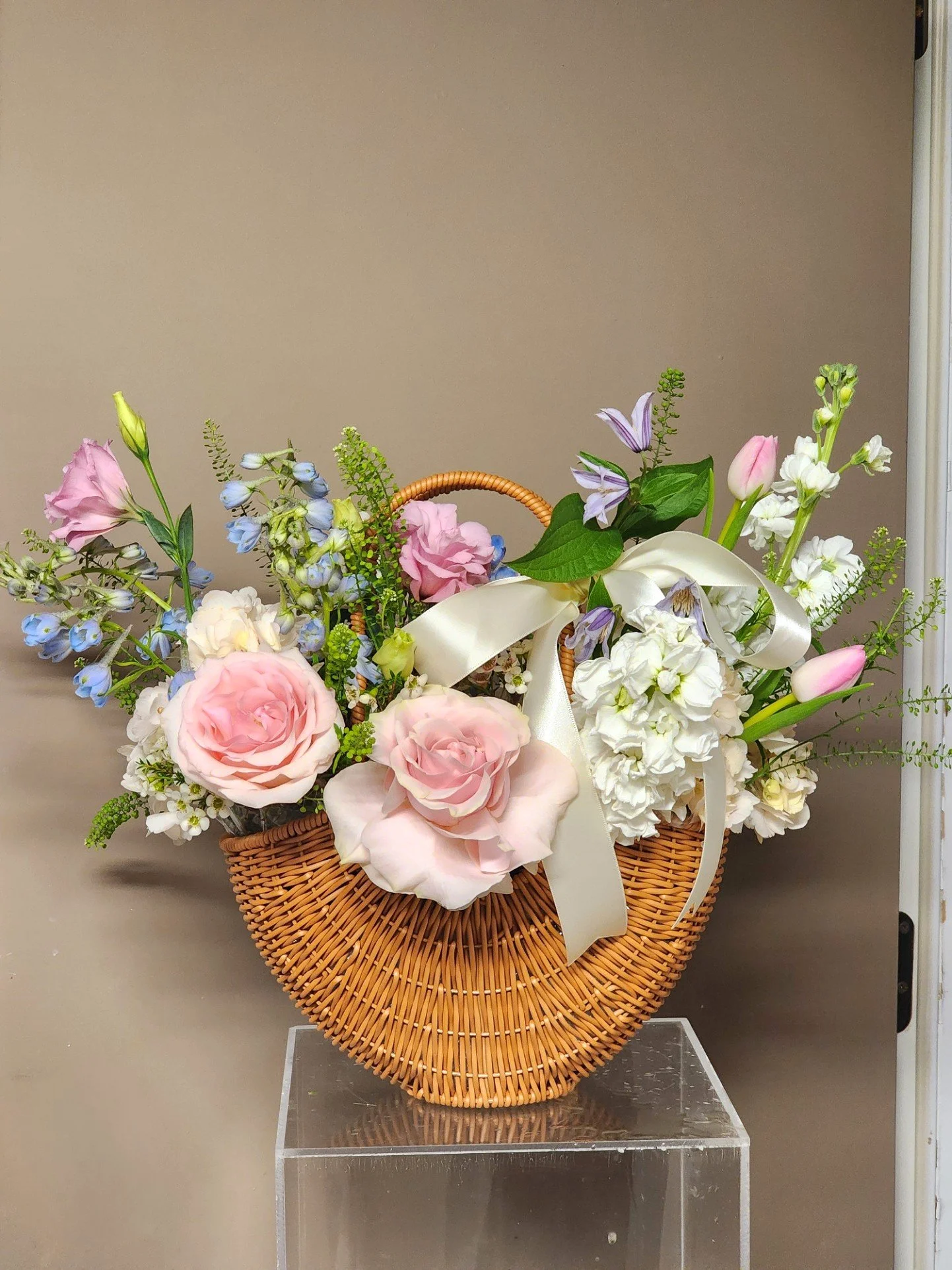 Pastel Spring Elegance Basket