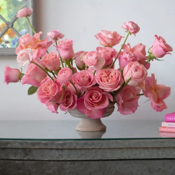 Coral Pink Rose Elegance