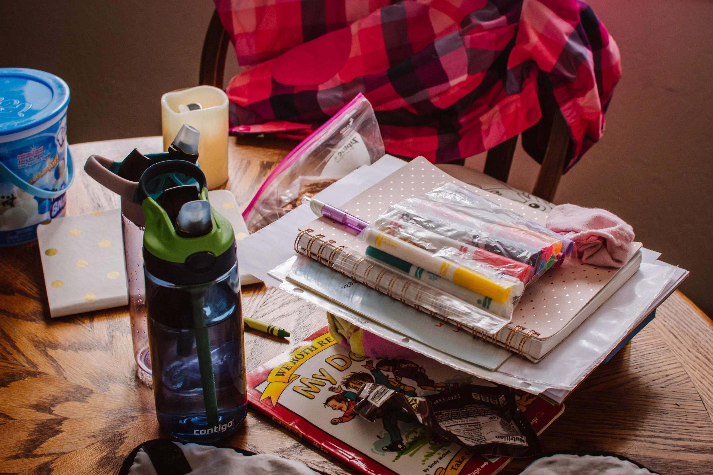 Not enough craft supplies to the kids’ energy level. Not enough M&amp; M’s for mama’s stress level.