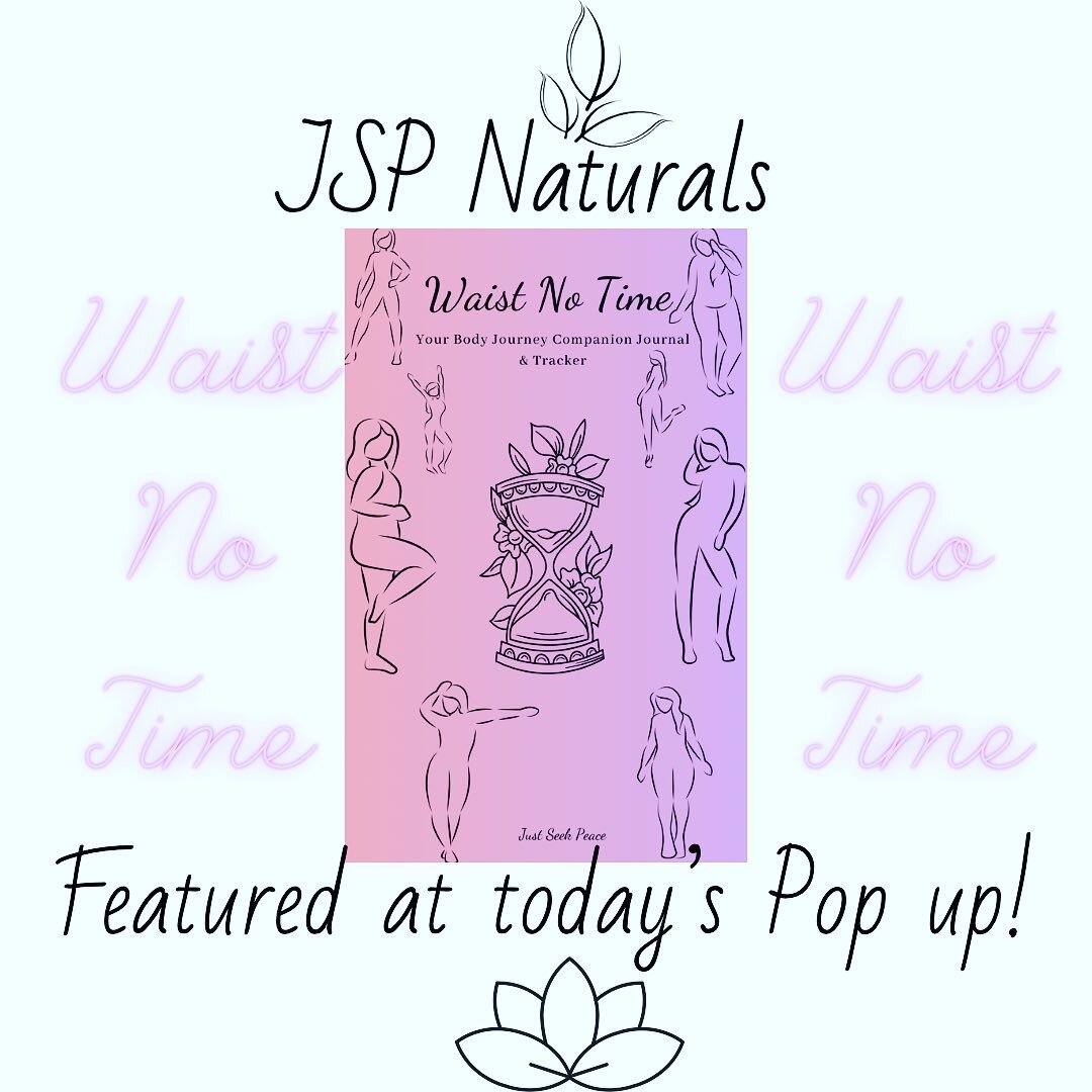 JUST SEEK PEACE presents: Waist No Time a body journey companion journal and tracker. A great place to kick off your journey. #bodyjourney #justseekpeace #jspnaturals #waisttraining #journaling #writeitdown #justwrite #selfcare #selfcaresunday #journ