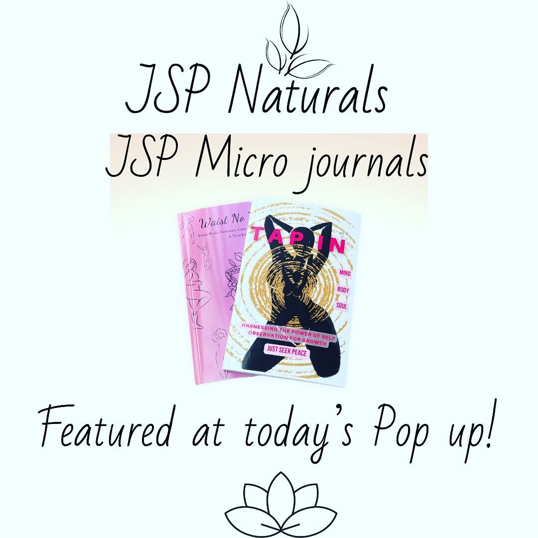 JUST SEEK PEACE Micro Journals on sale today at self care Sunday pop up and available for preorder tomorrow on the site! #journallove #journaling #jspnaturals #justseekpeace #tapin #waisttraining #anotheronethankyou #preorder #getintune #selfcare #se