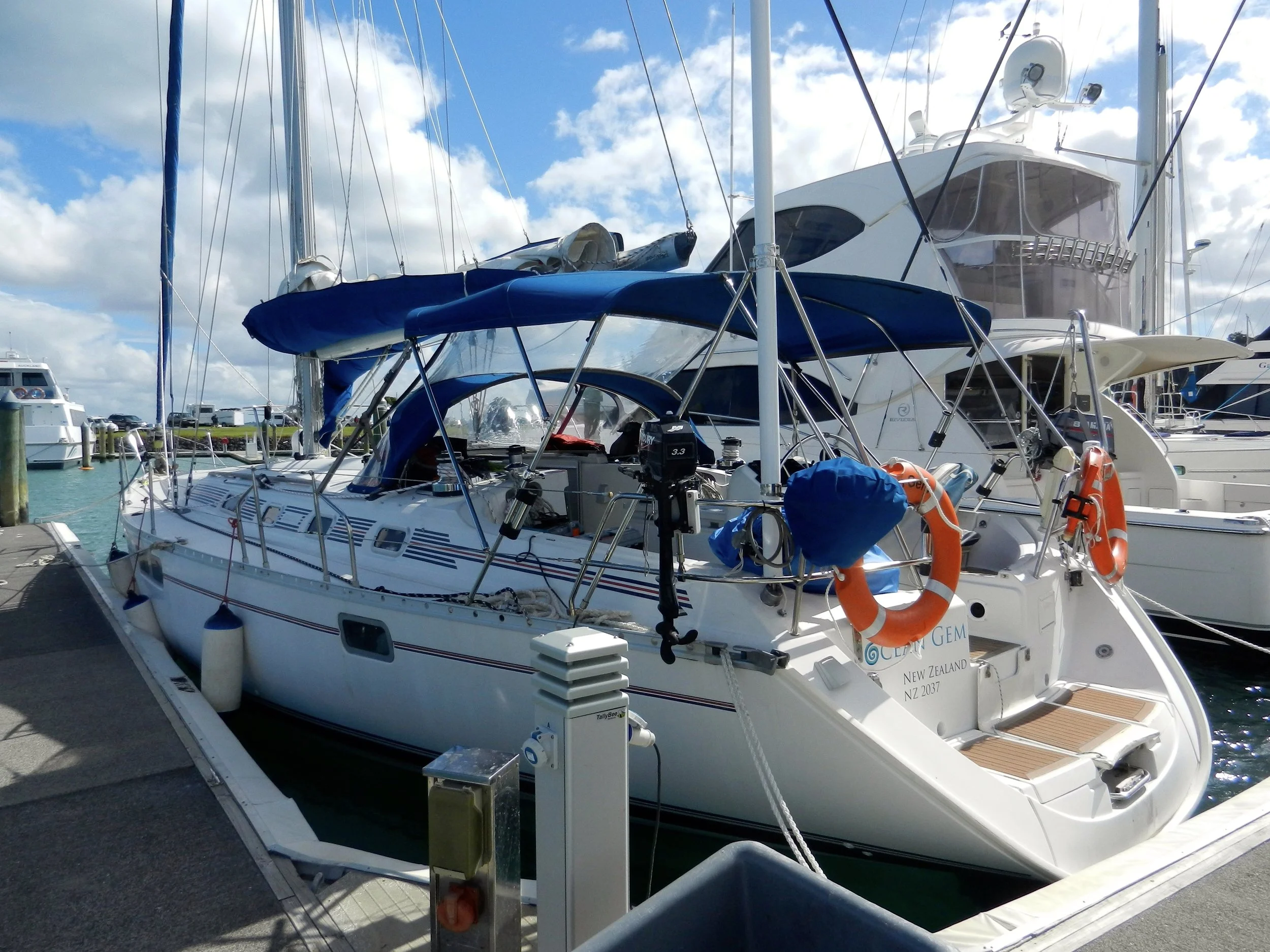 On the even of going pen ocean sailing