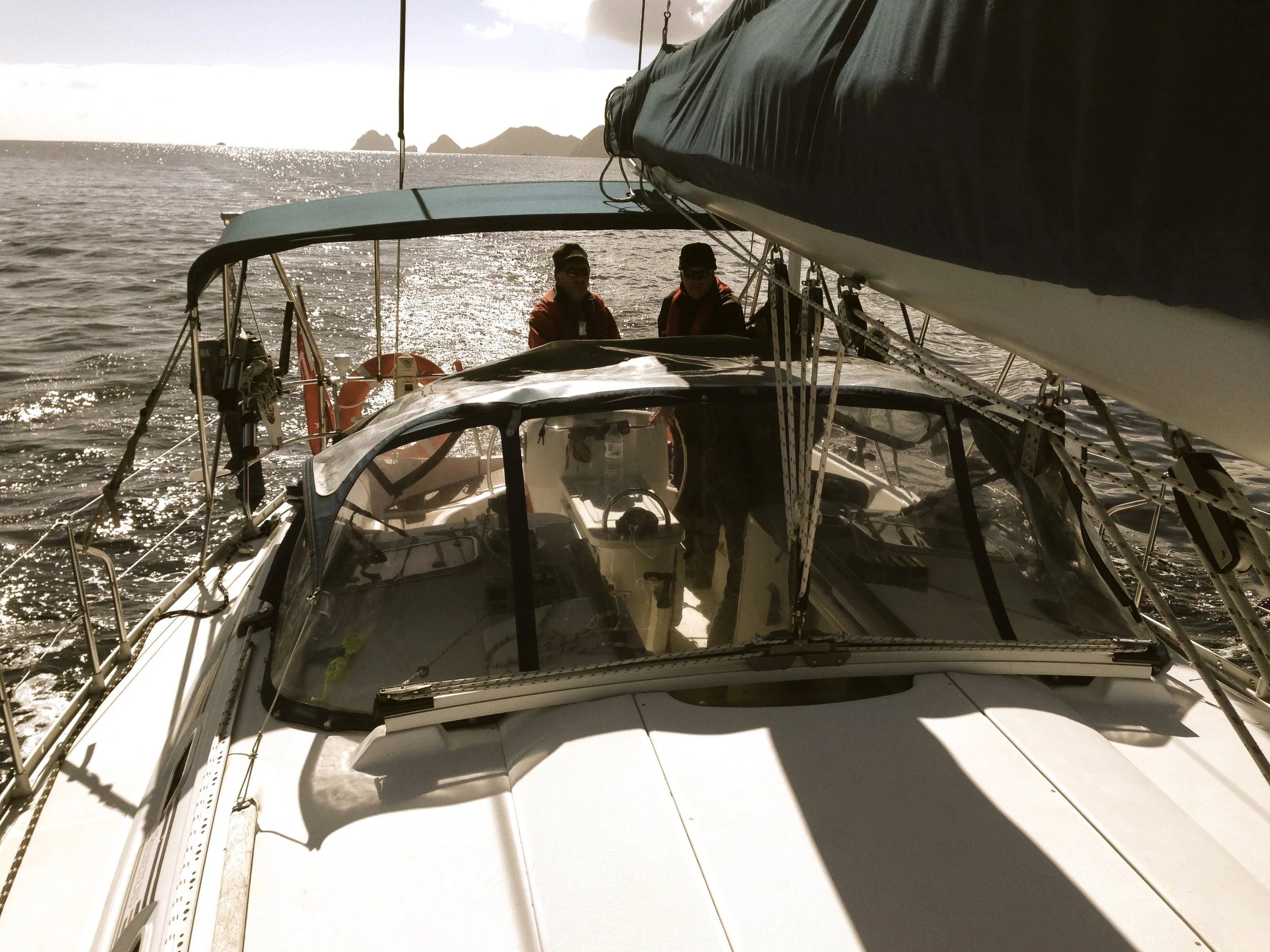 Sailing into Opua at the Bay of Islands